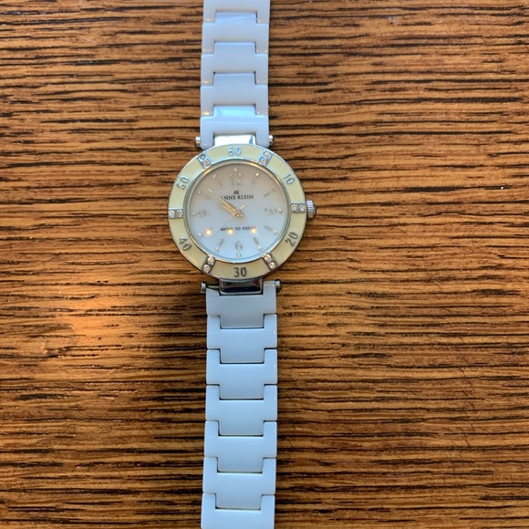 Anne Klein White Ceramic Watch Model 10/9417 Y121E - Picture 5 of 6